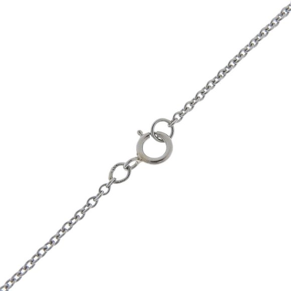 TIFFANY&Co. Dotz heart Necklace 5P Pt950Platinum/diamond Women - Picture 7 of 12